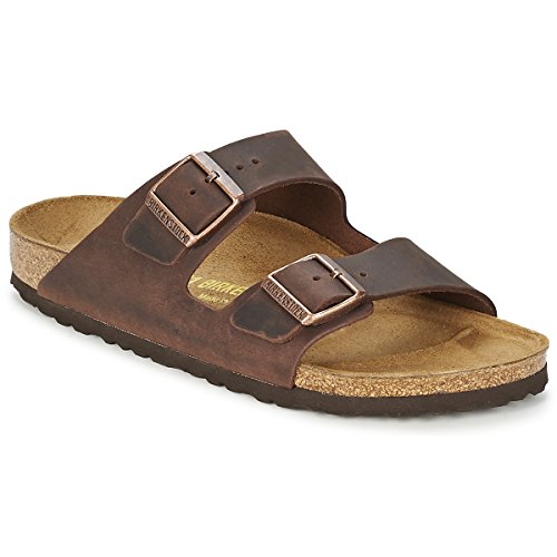 Birkenstock Arizona - Sandali Unisex - Adulto, Marrone (Habana), 37 (Stretta)
