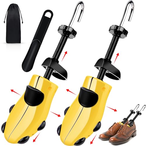 Bgiusqf 2 Pcs Forma Scarpe Uomo, Allarga Scarpe, Forme Per Scarpe, Larghezza Regolabile, Tendiscarpe In Plastica, Con Il Tiro Delle Scarpe Tendiscarpe
