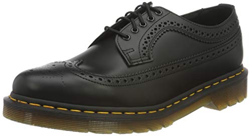 Dr. Martens Brogue, Oxford Unisex-Adulto, Black Smooth, 44 Eu