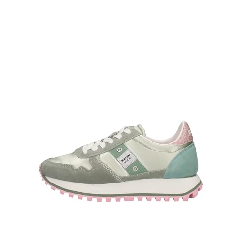 Blauer Millen Sneakers In Nylon E Camoscio -