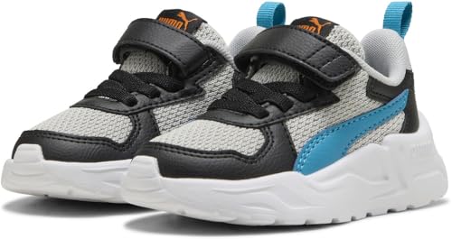 Puma Trinity Lite Ac+ Inf, Scarpe Da Ginnastica Unisex-Bambini, Cool Light Gray Tropical Blue Black, 26 Eu