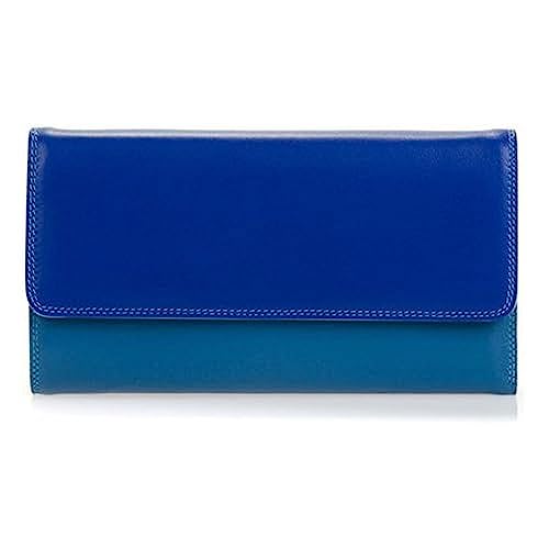 Mywalit - Portafoglio Donna In Pelle - Tri-Fold Zip Wallet - 269-92 - Seascape