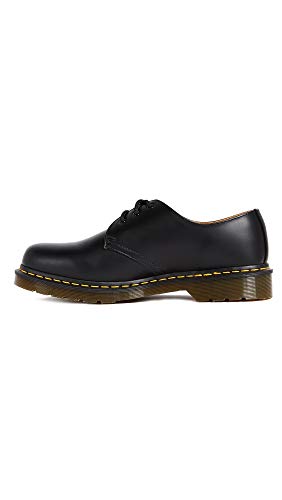 Dr. Martens 1461Z Smooth Cherry, Scarpe Basse Stringate Donna, Nero Black Z Welt, 36 Eu