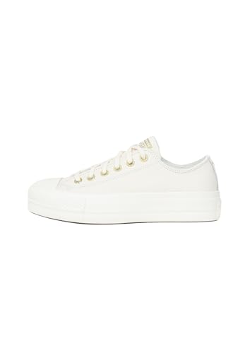 Converse Sneakers Chuck Taylor All Star Lift Platform Gold Panna Da Donna 39