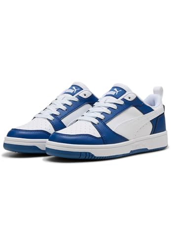 Puma Rebound V6 Lo Jr, Scarpe Da Ginnastica, Clyde Royal White, 37.5 Eu