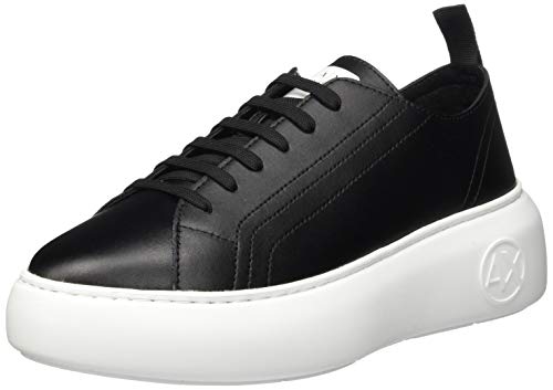 Armani Exchange The Super Sneaker, Scarpe Da Ginnastica Donna, Nero, 38 Eu