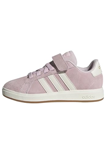 Adidas Grand Court 00S Shoes Kids, Scarpe Unisex-Bambini E Ragazzi, Gomma Trasparente Rosa Bianca10, 2.5 Uk Child
