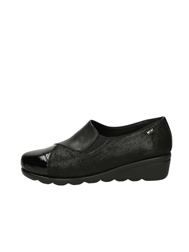 Valleverde Scarpe Slip On Zeppa Casual Donna Vs10304 Pelle Nero Original Ai 2024 Taglia 40 Colore Nero