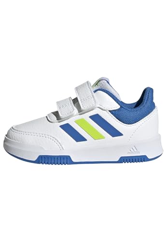 Adidas Tensaur Hook And Loop Shoes, Sneaker Unisex - Bambini E Ragazzi, Cloud White Bright Royal Solar Slime, 38 Eu