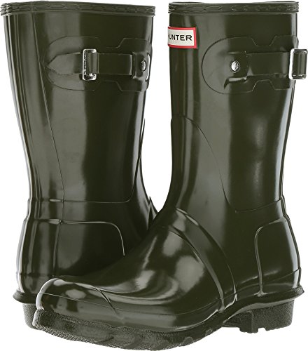 Hunter Low Wellington Boots, Stivali Di Gomma Donna, Verde (Dark Green/Dov), 37 Eu