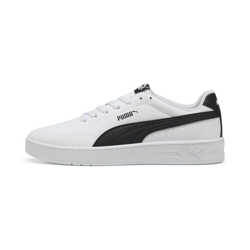 Puma Court Classic Clean, Scarpe Da Ginnastica Unisex-Adulto, White Black, 42 Eu