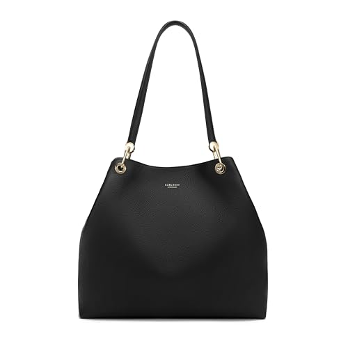 Carlheim, Gotland Genuine Leather Collection, Stella Genuine Leather Handbag (Black)