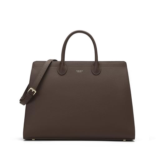 Carlheim, Gotland Genuine Leather Collection, Elise Genuine Leather Handbag (Brown)