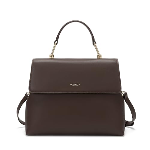 Carlheim, Gotland Genuine Leather Collection, Sophia Genuine Leather Handbag (Brown)