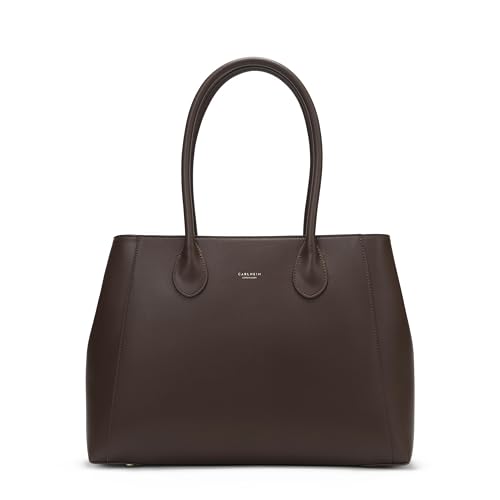 Carlheim, Gotland Genuine Leather Collection, Selena Genuine Leather Handbag (Brown)