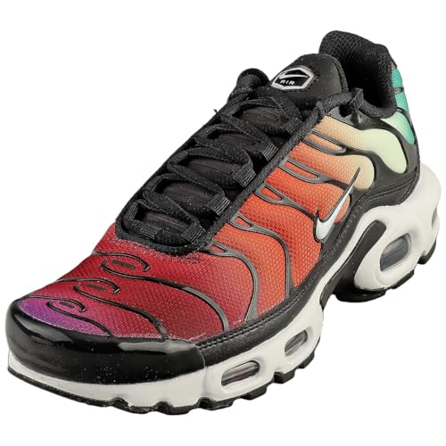 Nike W Air Max Plus, Sneaker Donna, Black Viotech Team Red White, 36.5 Eu
