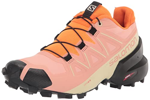 Salomon Speedcross 5, Scarpe Da Trail Running Donna, Blooming Dahlia / Black / Vibrant Orange, 36 Eu
