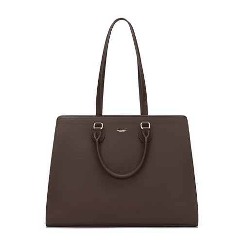 Carlheim, Gotland Genuine Leather Collection, Mary Genuine Leather Handbag (Brown)