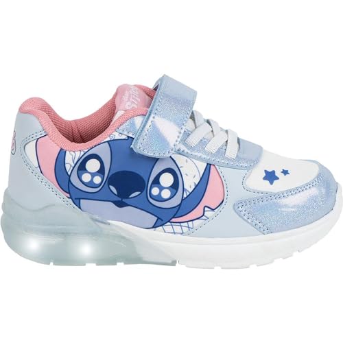 Cerdá Life'S Little Moments Sneakers Bambino Con Luci Led Interattive Suola Stitch Tpr, Scarpe Da Ginnastica, Blu, 27 Eu