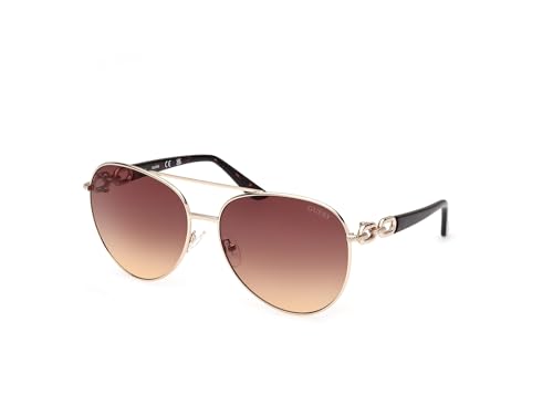 Guess Women Gu0015833F61 Sunglass, Occhiali Donna, Oro Pallido Lucido, 61