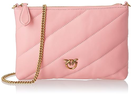 Pinko, Flat Pouch Sheep Nappa Donna, P66Q_Rosa Rossore-Antique Gold, One Size