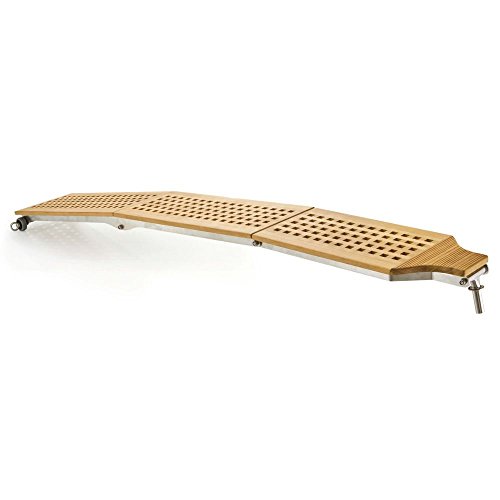 Passerella Tri Pieghevole Struttura In Inox E Piano In Carabottino Dimensioni: 220 X 33 Cm Chiusa Cm: 82 X 13 Cm Tenuta Kg: 160 Peso: 15 Kg