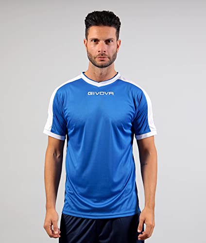Givova Shirt Revolution Interlock Azzurro/Bianco Tg. Xl