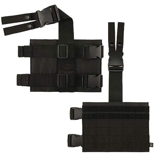 Brandit Molle Leg Panel, Color: Black, Size: Os