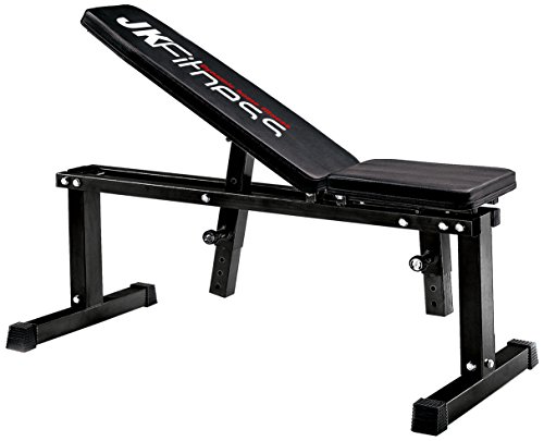 Jk Fitness Jk6030, Panca Regolabile Unisex – Adulto, Nero, 113 X 52 X 51 Cm