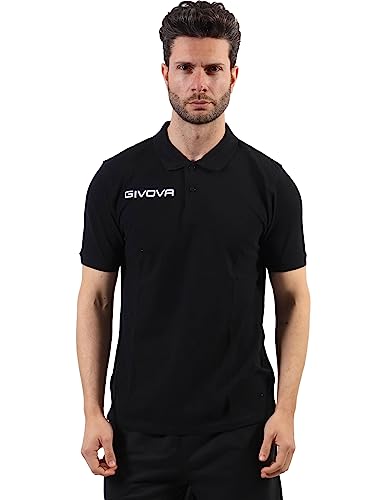 Givova Polo Cotone Piquet Summer Nero