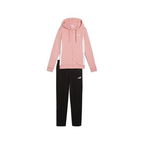 Puma Metallic Hooded Sweat Suit Tr Op, Abiti Lavorati A Maglia Donna, Pink Fruit,
