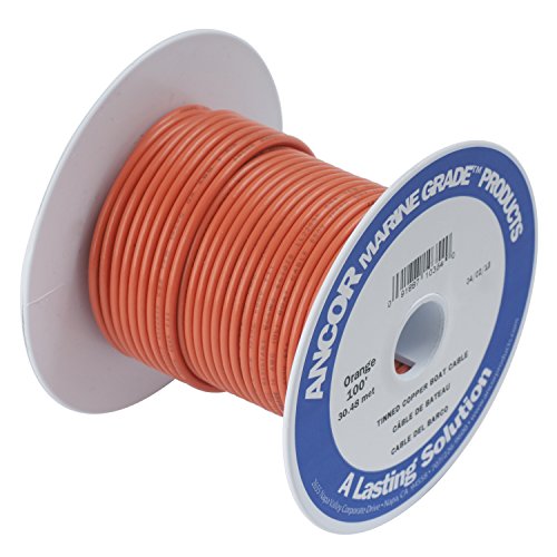 Ancor Tinned Copper Wire 18Awg (0,8Mm²) Orange 250Ft, Dan-781 Other, Multicolor, One Size
