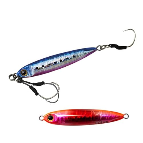 Zetz Artificiale Metal Jig Slow Blatt Cast Slim 40G 76Mm Colore H10
