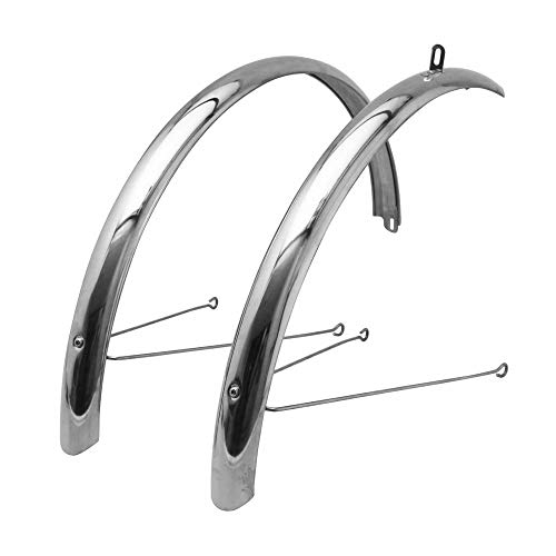 Parafango City-Vtc Coni Retinici 28 " P2R Acciaio Inox Grigio 50Mm (Coppia) Libro Con Set Di Coni Retinici