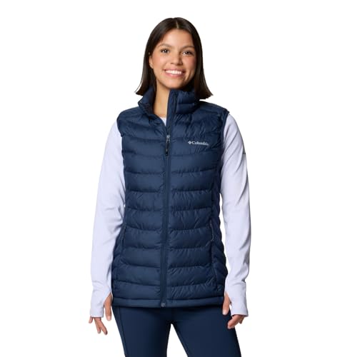Columbia Powder Lite Vest Gilet, Collegiate Navy 561, L Donna