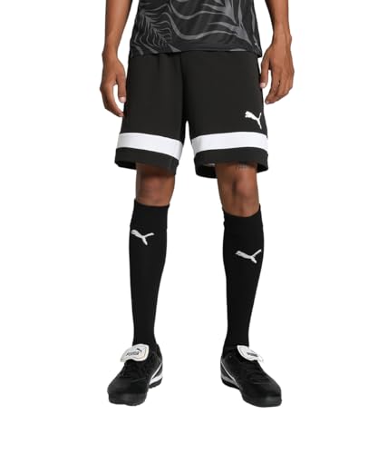 Puma Individualrise Shorts - Pantaloncini Lavorati A Maglia Uomo, Puma Black-Puma White, 658998
