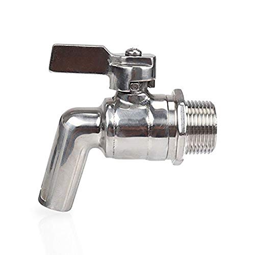 Tap Keg Rubinetto, Merrday Stainless Steel Beer Faucet Tap 200Psi For Homebrew Barrel Fermenter Wine Beer Bevanda Juice Dispenser Spigot Drink Kegs 1/