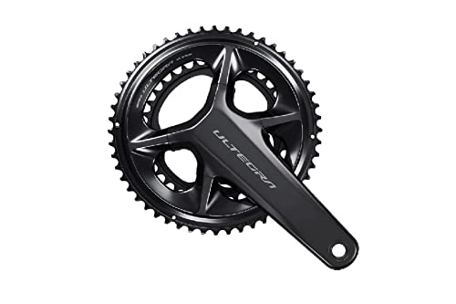 Shimano Fc-R8100 Ultegra 12 Velocità Doppia Catena 50/34T 170 Mm, Unisex-Adult, Nero (Nero) Taglia Unica