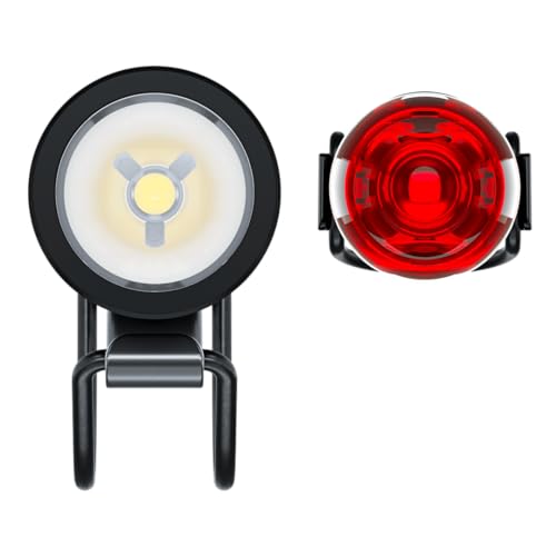 Knog Plugger - Set Di Luci Da 350/10 Lumen, Colore: Nero