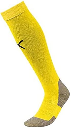 Puma Team Liga Socks Core Calzettoni Da Calcio, Giallo (Cyber Yellow/Black), 43-46 Uomo