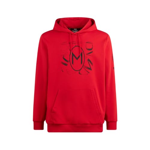 Ac Milan Felpa Con Cappuccio, Acm, Rosso, Adulto, Unisex, Xxl