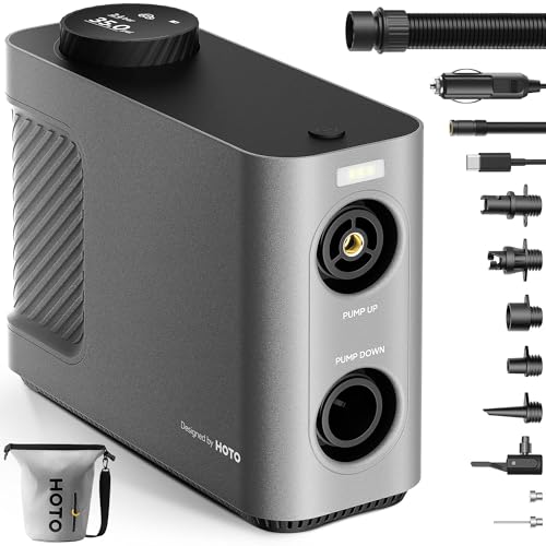 Hoto Compressore Aria Portatile Master, Compressore Portatile Senza Fili Per Auto E Bici, Pompa Elettrica Alimentazione Per Gonfiabili Da Piscina, Mat