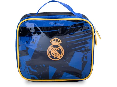 Hy-Pro Real Madrid Lunch Bag, Borsa Per Il Pranzo Gioventù Unisex, Nero/Blu, Taglia Unica