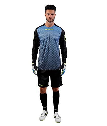 Givova Kit Manchester Portiere Celeste/Nero