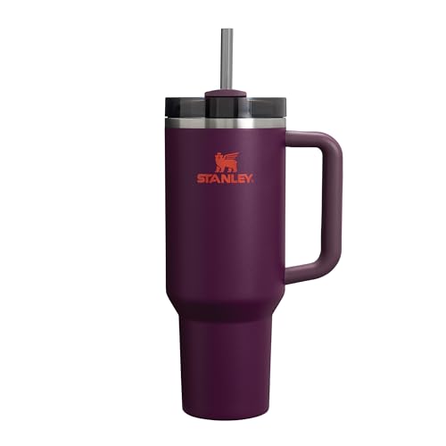 Stanley Quencher H2.0 Flowstate Borraccia Con Cannuccia 1.2L - Freddo Per 11 Ore - Con Ghiaccio Per 48 Ore - Senza Bpa - Tazza Termica Con Manico - Pl