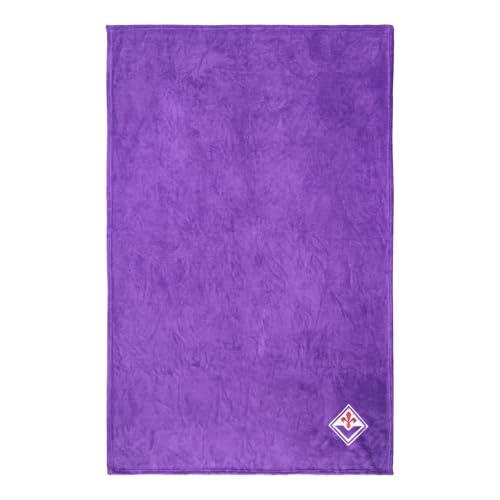 Only4Fan S.R.L. Acf Fiorentina Plaid In Coral Fleece - 100X150Cm Prodotto Ufficiale