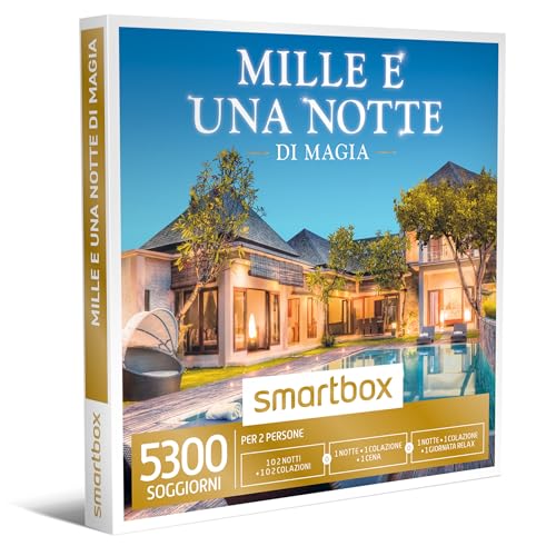 Smartbox - Cofanetto Regalo Mille E Una Notte Di Magia - Idea Regalo Per Lui E Lei - 1 O 2 Notti Con Colazione O Cena O Relax Per 2