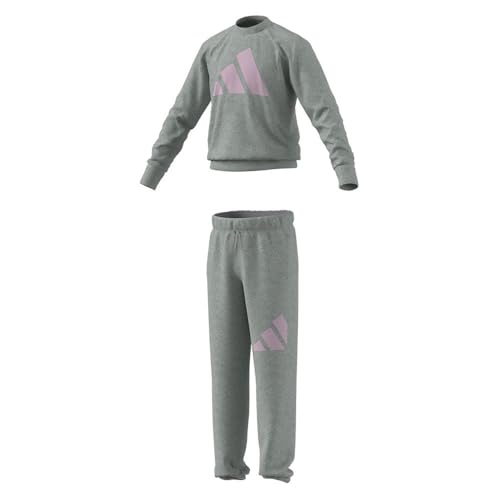 Adidas Unisex - Bambini Essentials French Terry Jogger, White/Clear Pink, 13-14 Years