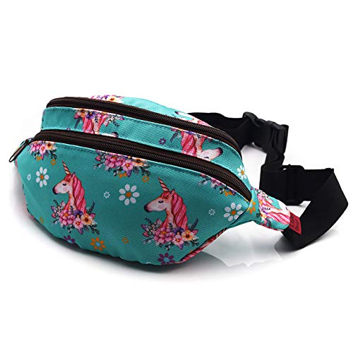 Lparkin Unicorn Bag Gift Marsupio Marsupio Marsupio, Cintura Bum Hip Sacchetto In Tela, Unicorn, L