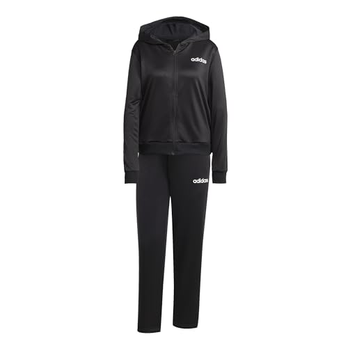 Adidas Donna Essentials Linear Tracksuit, Black, L